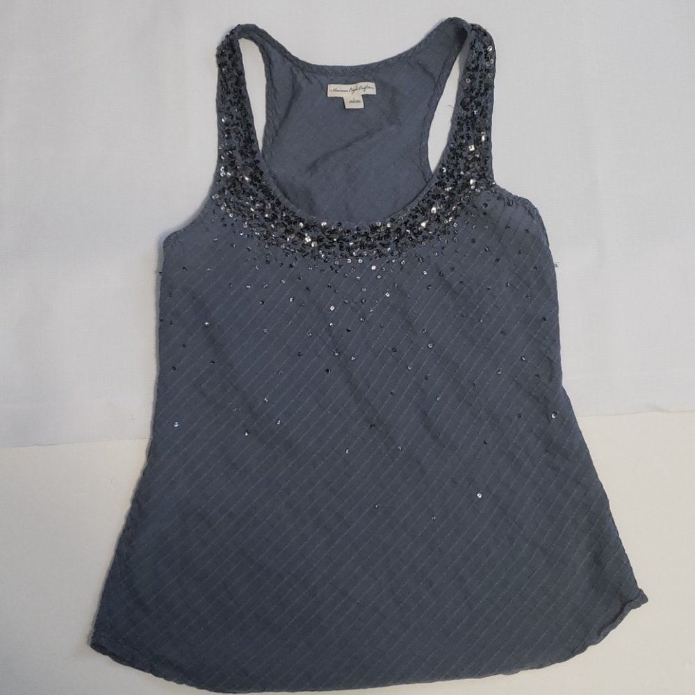 American eagle womans sz 4 tank with sequi…